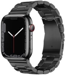 Apple Watch 38 / 40 / 41 mm okosóra szíj - F- Design FA10 - fekete fém szíj - graffistore