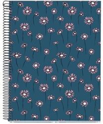 Miquelrius Daisies A4 4x30 lap kockás spirálfüzet (A15295DA87) - bevachip