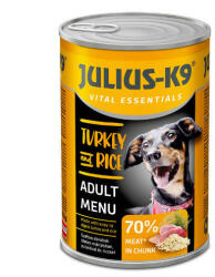 Julius-K9 | Felnőtt kutyáknak | Konzerv | Pulyka, rizs - 1240 g (313085)