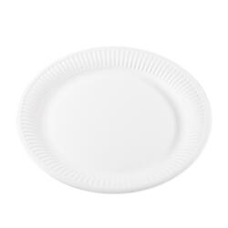 IRIS Fehér papír tányérok 22, 7 cm átmérőjű, 20db/csomag (TH02_BI_000100_20) - bestbyte