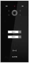 ELECTRA Videointerfon de exterior Electra VPH. 02F03. ELBTL, 2 familii, montaj aparent, negru (VPH.02F03.ELBTL)