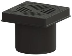 KESSEL trap pentru baie cu grătar 25.8 cm negru 67985 (67985)