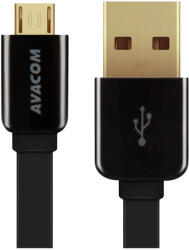 AVACOM MIC-120K USB kábel - Micro USB, 120cm, fekete (DCUS-MIC-120K)