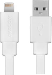 AVACOM MFI-120W USB kábel - Lightning, MFi tanúsítvány, 120cm, fehér (DCUS-MFI-120W)