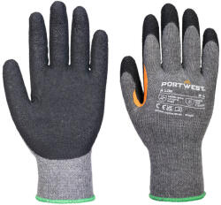 Portwest A106 Grip 10 Latex megerősített hüvelykujjas kesztyű (12 pár) Szürke/Fekete - S (PW-A106G8RS) - megatool