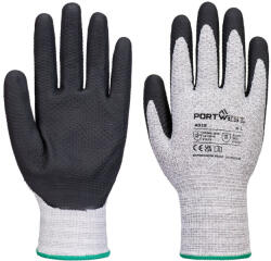 Portwest A312 Grip 13 Diamind Knit kesztyű (12 pár) Szürke / Fekete - M (PW-A312G8RM)