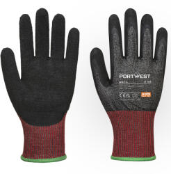 Portwest A671 CT200 AHR13 Latex vágásbiztos kesztyű Fekete/Piros - XL (PW-A671K8RXL) - megatool