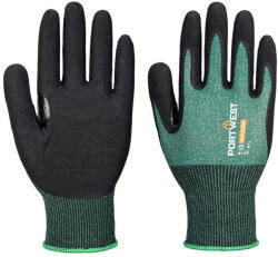 Portwest AP15 SG Cut B18 Eco nitril kesztyű ( 12 pár ) Zöld/Fekete - XL (PW-AP15E8RXL) - megatool