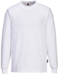 Portwest AS22 Antisztatikus ESD hosszú ujjú póló Fehér - XXL (PW-AS22WHRXXL) - megatool