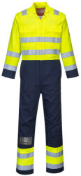 Portwest BIZ7 Bizflame Work Hi-Vis antisztatikus overál Sárga/Navy - XXL (PW-BIZ7YNRXXL) - megatool