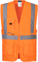 Portwest C357 Hi-Vis Executive mellény tablet zsebbel Narancs - M (PW-C357ORRM) - megatool