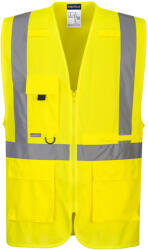 Portwest C357 Hi-Vis Executive mellény tablet zsebbel Sárga - L (PW-C357YERL) - megatool