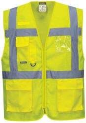 Portwest C376 Athen MeshAir vezetői mellény Sárga - XL (PW-C376YERXL) - megatool
