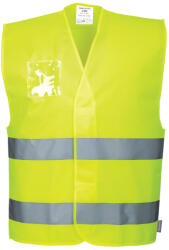 Portwest C475 Jól láthatósági mellény - Dupla azonosítókártya tartóval Sárga - L/XL (PW-C475YERL-XL) - megatool