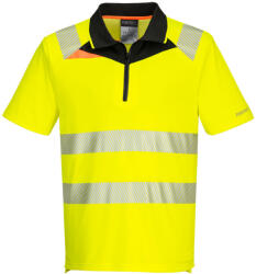 Portwest DX412 DX4 Hi-Vis póló S/S Sárga/Fekete - XL (PW-DX412YBRXL) - megatool
