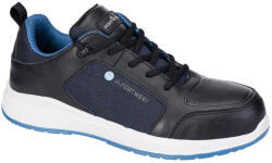 Portwest FC07 Eco Composite Trainer S3S SR Fekete / Kék - 38 (PW-FC07BKB38)