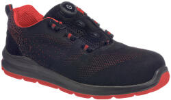 Portwest FT08 Compositelite Wire Lace Biztonsági Trainer S1P Fekete/Piros - 48 (PW-FT08BKD48) - megatool