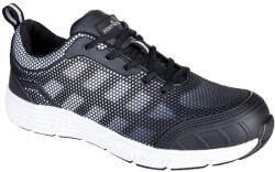 Portwest FT15 Steelite Tove Trainer S1P Fekete/Fehér - 48 (PW-FT15BKW48) - megatool