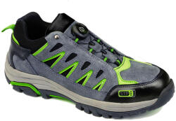 Portwest FT18 Steelite Wire Lace Safety Trainer S1P HRO Szürke / Zöld - 41 (PW-FT18GGN41)