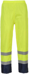 Portwest H444 Hi-Vis Classic Contrast esőnadrág Sárga/Navy - XXL (PW-H444YNRXXL) - megatool