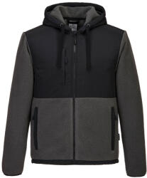 Portwest KX371 KX3 Borg polár dzseki Fekete/Szürke - L (PW-KX371BGYL) - megatool