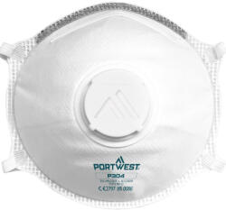 Portwest P304 FFP3 szelepes Dolomit Light Cup légzésvédő maszk Fehér (PW-P304WHR) - megatool