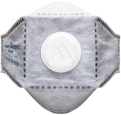Portwest P392 EAGLE FFP3 szénszelepes, összehajtható, lapos légzőkészülék (10 darab) Fehér (PW-P392WHR)