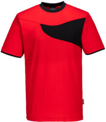 Portwest PW211 PW2 Póló S/S Piros/Fekete - XL (PW-PW211RBKXL) - megatool