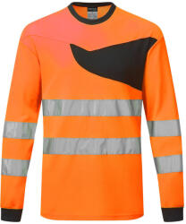 Portwest PW221 PW2 Hi-Vis hosszú ujjú póló Narancs/Fekete - 4XL (PW-PW221OBR4XL) - megatool