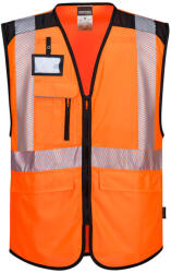 Portwest PW309 PW3 Hi-Vis Executive mellény Narancs/Fekete - 3XL (PW-PW309OBRXXXL) - megatool