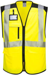 Portwest PW309 PW3 Hi-Vis Executive mellény Sárga/Fekete - XXL (PW-PW309YBRXXL) - megatool