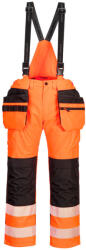 Portwest PW356 PW3 Hi-Vis kantáros nadrág Narancs/Fekete - XXL (PW-PW356OBRXXL) - megatool
