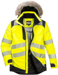 Portwest PW369 PW3 Hi-Vis Parka télikabát Sárga/Fekete - 4XL (PW-PW369YBR4XL) - megatool