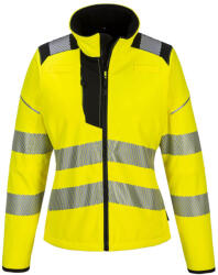 Portwest PW381 PW3 Hi-Vis női Softshell Sárga/Fekete - XL (PW-PW381YBRXL) - megatool