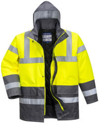 Portwest S466 Hi-Vis Kéttónusú Traffic kabát Sárga/Szürke - 3XL (PW-S466YGYXXXL) - megatool