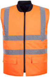Portwest S469 Hi-Vis kifordítható mellény Narancs - 4XL (PW-S469ORR4XL) - megatool