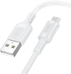 BOROFONE Kábel BX111 Feliz - USB - Micro USB - 2, 4A 1 méter fehér