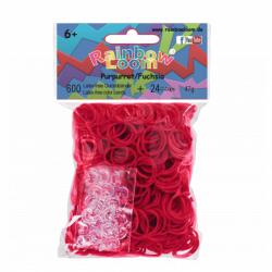 Rainbow Loom Elastice originale Rainbow Loom cu 600 bucăţi fuchsia de la 6 ani (RL7849)
