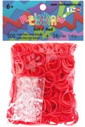 Rainbow Loom Elastice originale Rainbow Loom cu 600 bucăţi roşii de la 6 ani (RL7783)