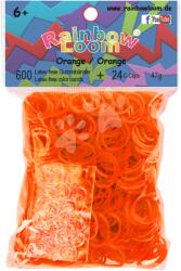 Rainbow Loom Elastice originale Rainbow Loom cu 600 bucăţi portocalii de la 6 ani (RL7790)