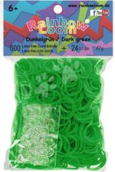 Rainbow Loom Elastice originale Rainbow Loom cu 600 bucăţi verde închis de la 6 ani (RL7787)