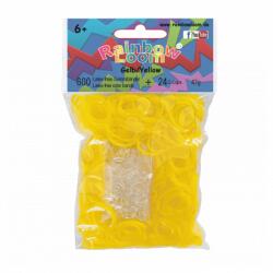 Rainbow Loom Elastice originale Rainbow Loom cu 600 bucăţi galben de la 6 ani (RL7803)