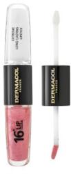 Dermacol 16H Lip Colour Extreme Long-Lasting Lipstick ruj si luciu de buze cu persistenta indelungata 2 in 1 No. 11 8 ml