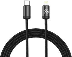 Tellur минималистичен USB-C към Lightning кабел, 27W, 1m, черен (TLL155781)