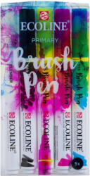 Ecoline Brush pen X13 Акварелни химикалки Primary 5 бр (<![CDATA[11509920]]>)