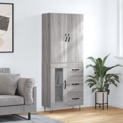 vidaXL szürke sonoma szerelt fa magasszekrény 69, 5 x 34 x 180 cm (3198103) - vidaxl