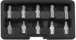 YATO Set de extracție șuruburi 10 părți (pentru șuruburi interne Torx, hexagonale și spline) (YT-05890)