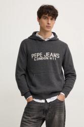 Pepe Jeans gyapjúkeverék pulóver CARSON férfi, szürke, PM702459 - szürke XL