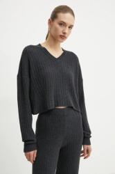 TWINSET gyapjú pulóver könnyű, női, szürke, 242TT3360 - szürke S