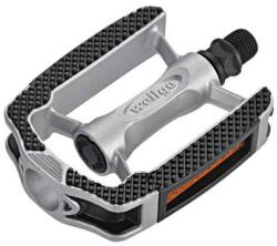 Wellgo C169 gumibetétes alu városi pedál, ezüst színű